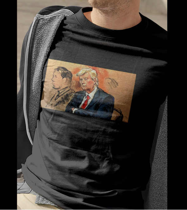 Considering An Indictment For The Sketch Artist Courtroom Scene T-Shirt