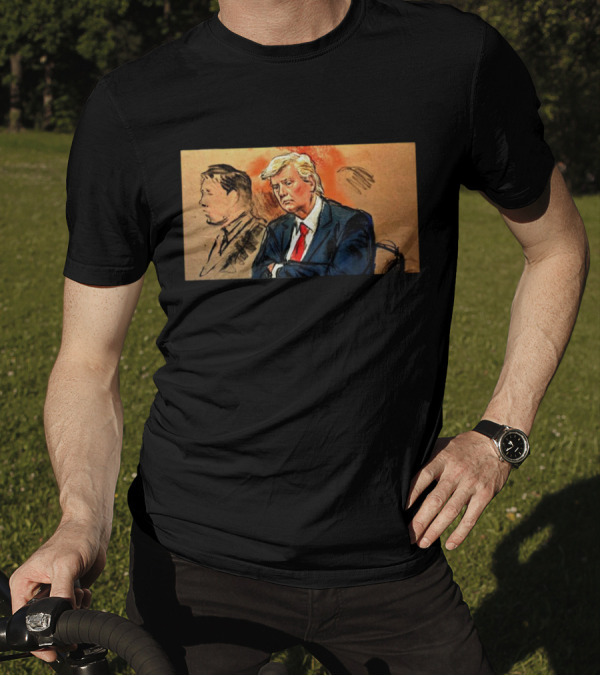 Considering An Indictment For The Sketch Artist Courtroom Scene T-Shirt