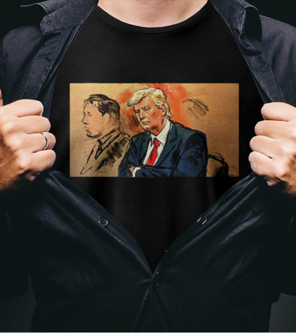 Considering An Indictment For The Sketch Artist Courtroom Scene T-Shirt