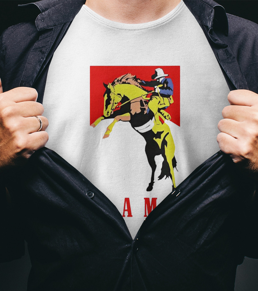 Be A Man Cowboy Rodeo Rider T-Shirt