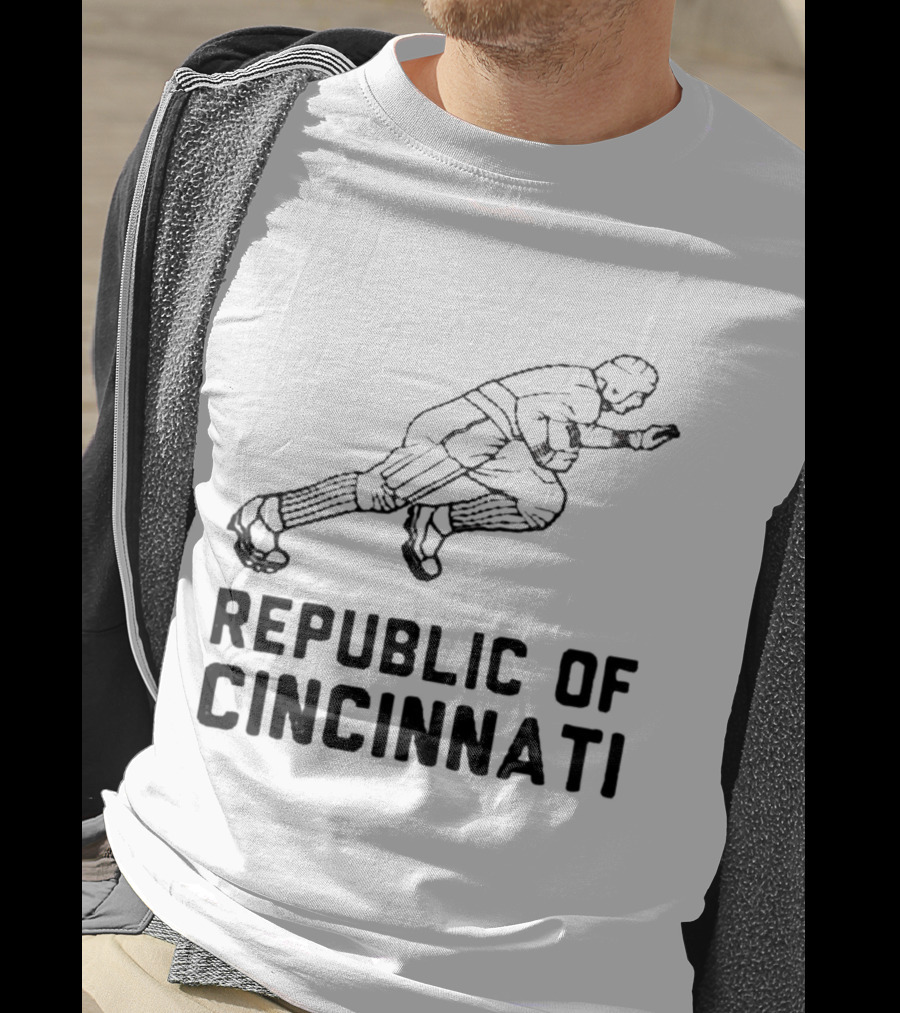 Republic Of Cincinnati Football Running Back Player T-Shirt