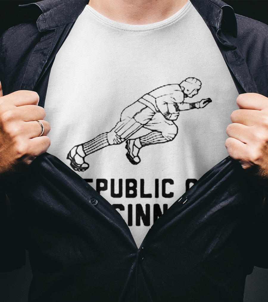 Republic Of Cincinnati Football Running Back Player T-Shirt