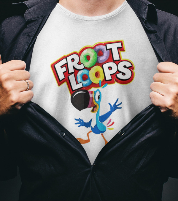 Froot Loops Toucan Sam Colorful T-Shirt