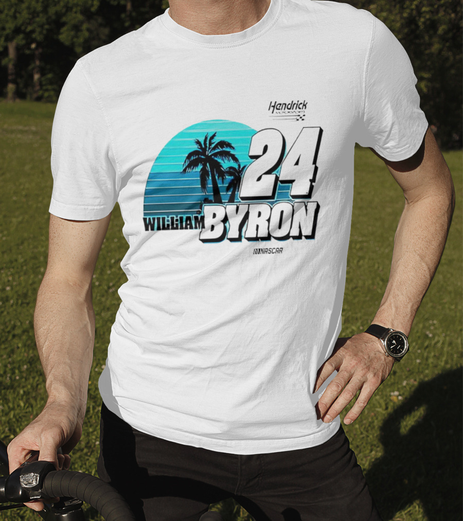 William Byron 24 NASCAR Fishing UPF 50 Palm Trees Hendrick Motorsports T-Shirt