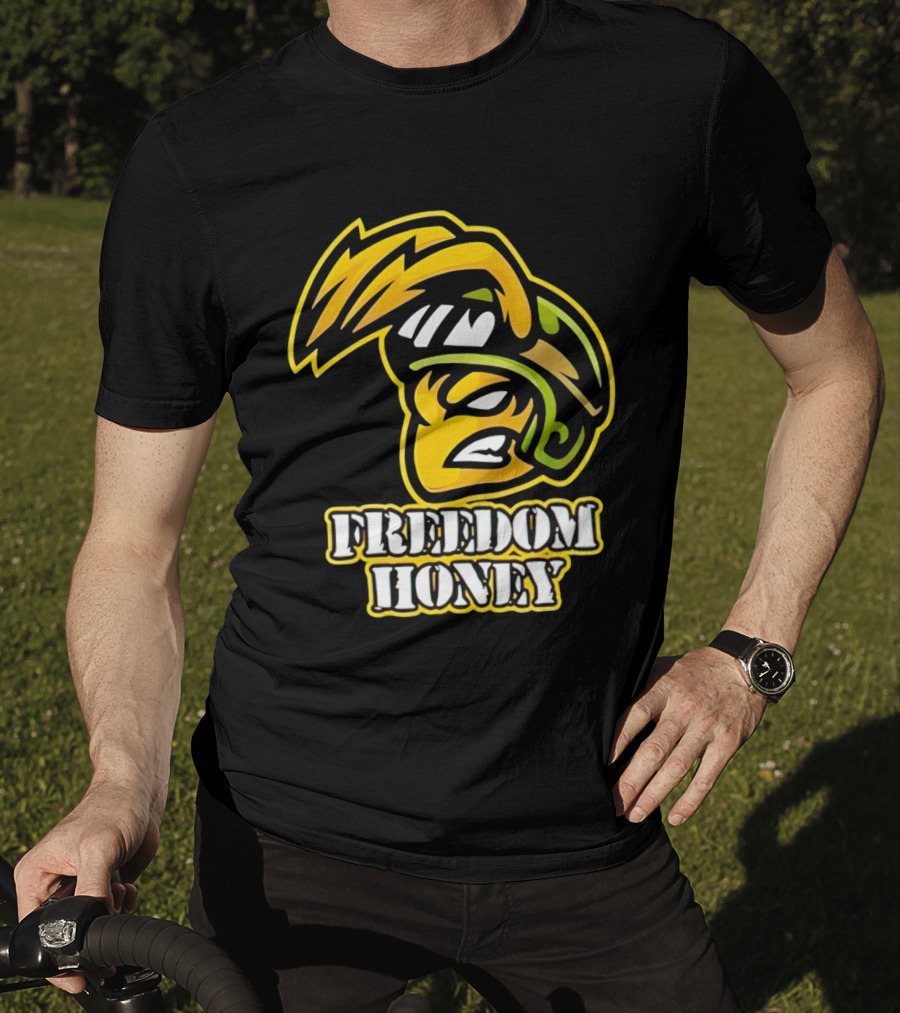 Cory Morgan Freedom Honey Helmet Character T-Shirt