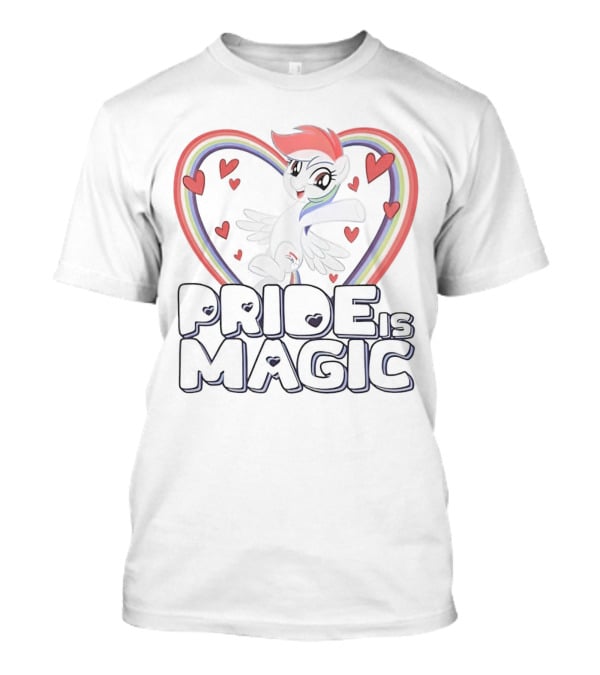 Pride Is Magic My Little Pony Rainbow Heart And Hearts T-Shirt