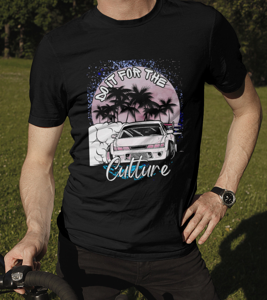 Do It For The Culture Sunset Car Drift Palms T-Shirt