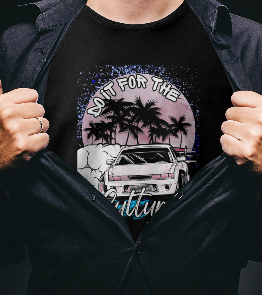 Do It For The Culture Sunset Car Drift Palms T-Shirt