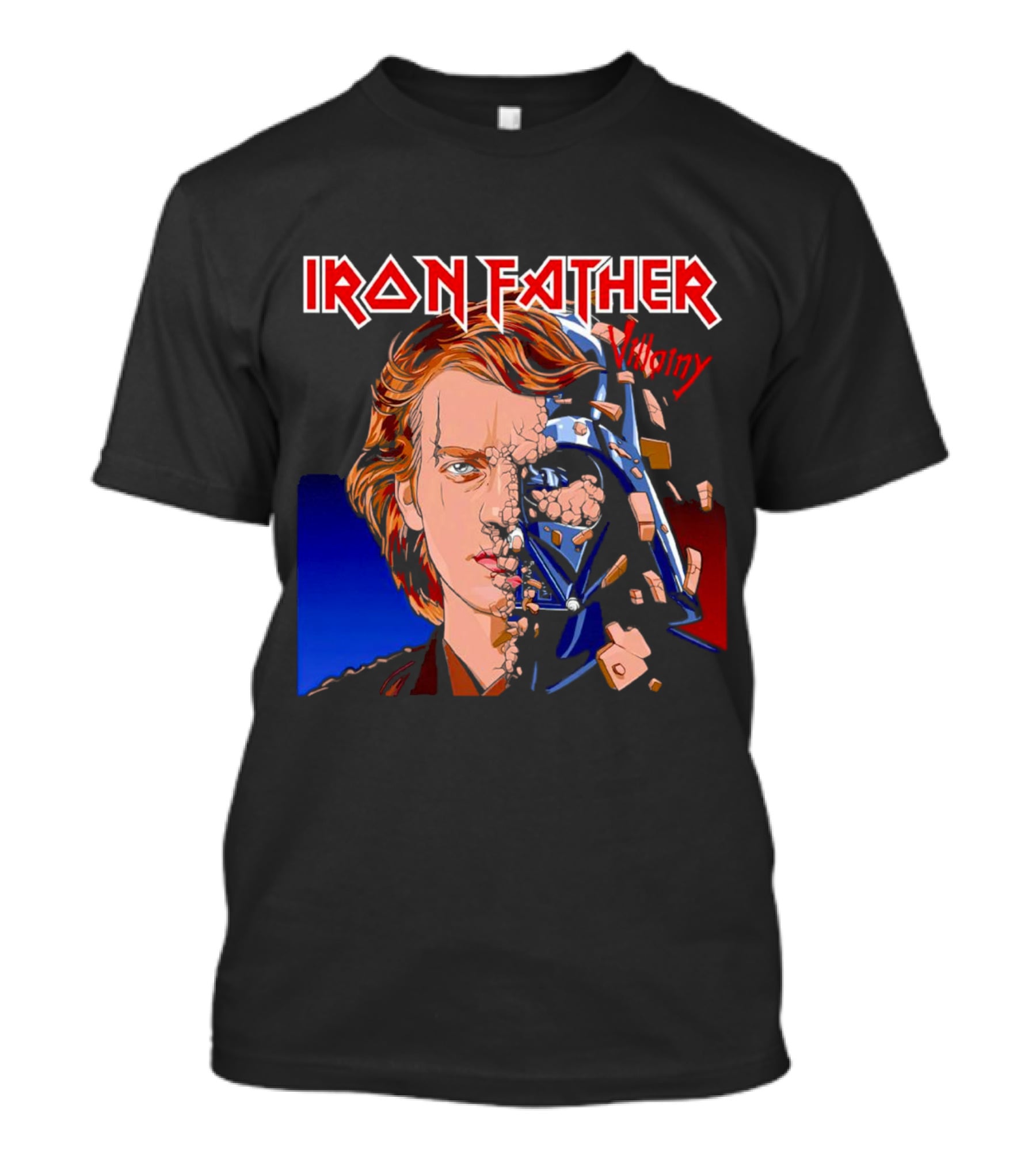 IRON FATHER Villainy Darth Vader T-Shirt