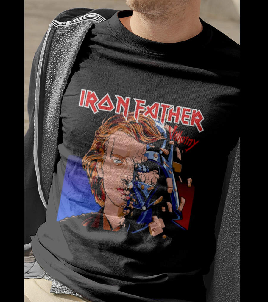 IRON FATHER Villainy Darth Vader T-Shirt