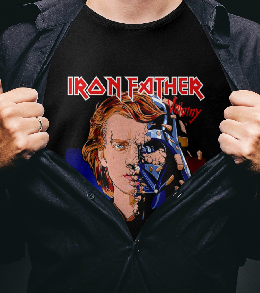 IRON FATHER Villainy Darth Vader T-Shirt