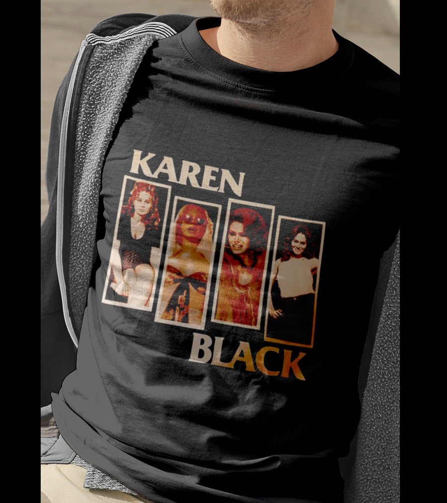 Karen Black Retro Photo Montage T-Shirt