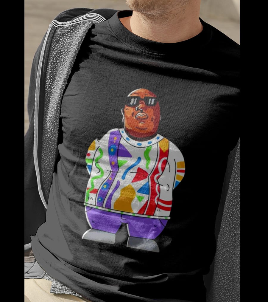 RIP Big Pokey Colorful Sweater Cartoon T-Shirt