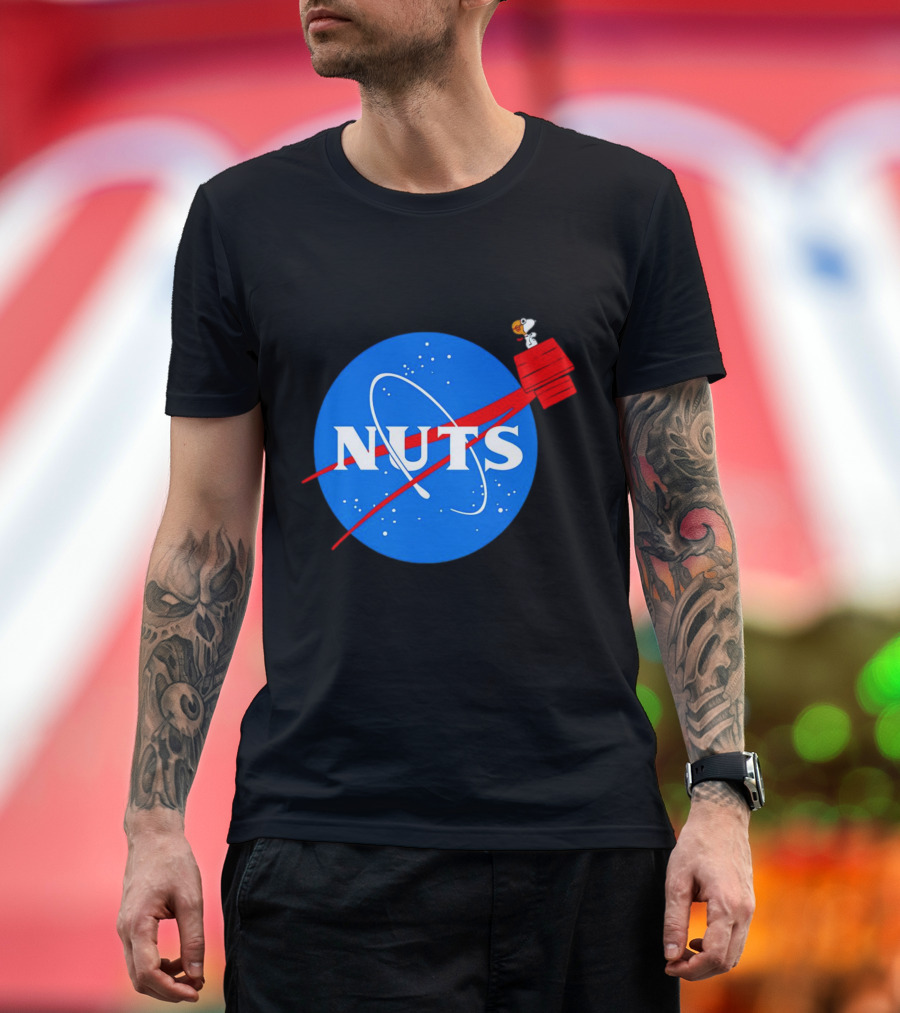 Snoopy Space Nuts NASA Parody Astronaut Adventure T-Shirt