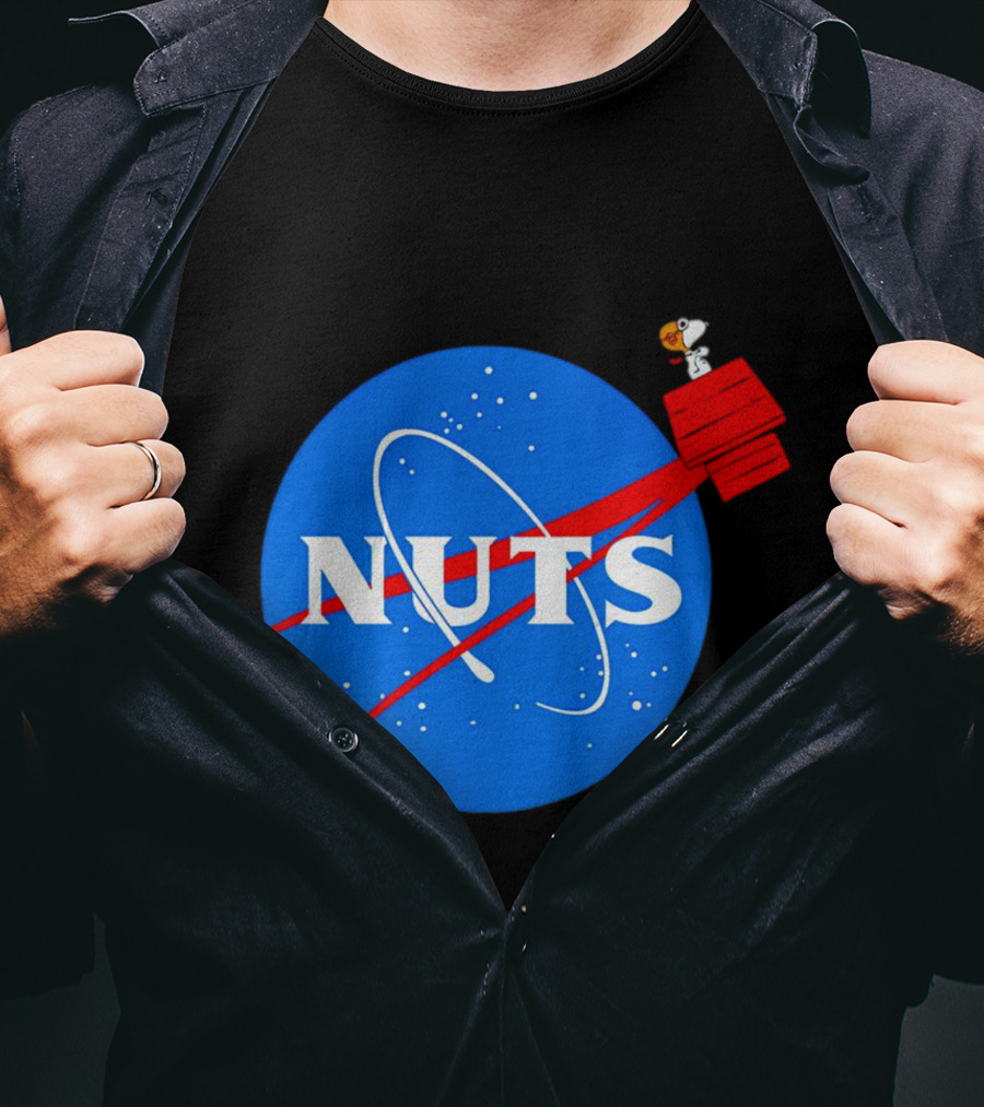 Snoopy Space Nuts NASA Parody Astronaut Adventure T-Shirt