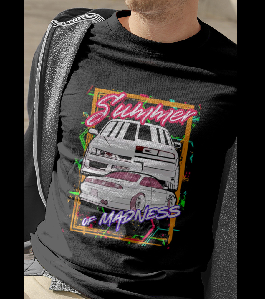 Summer Of Madness Racing Cars Neon T-Shirt