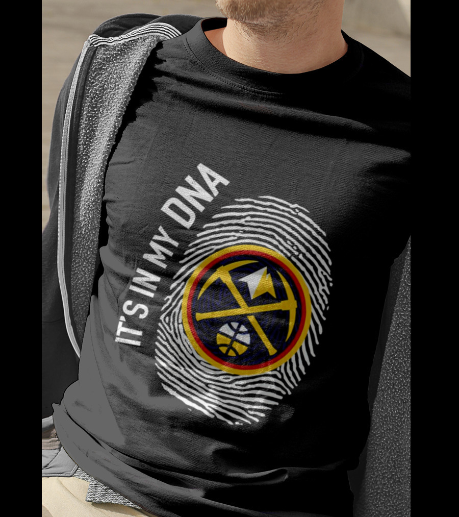 Denver Nuggets Basketball DNA Fingerprint Pride T-Shirt