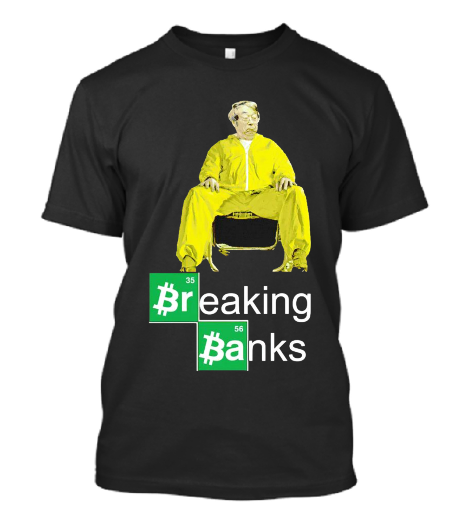 Breaking Banks Bitcoin Chemistry Suit T-Shirt