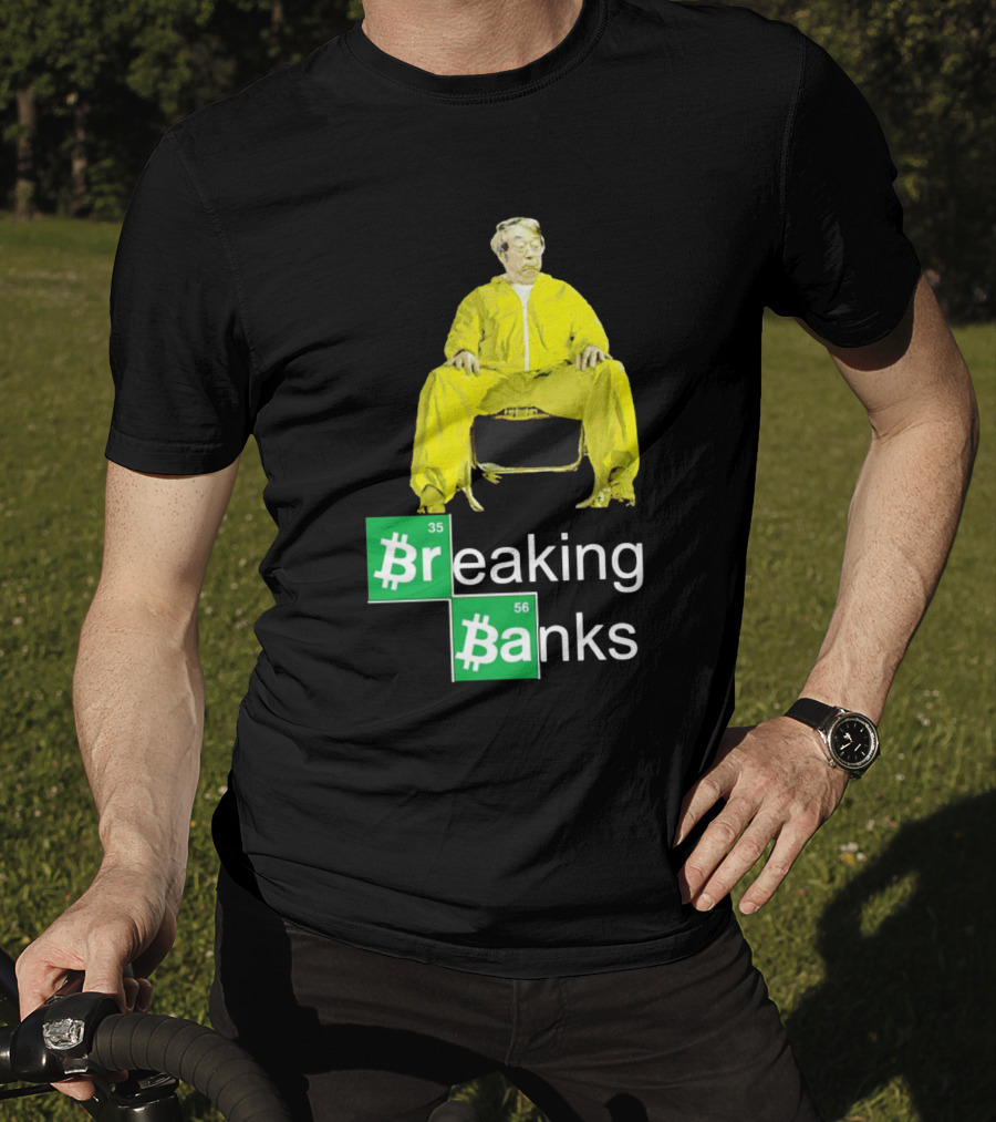 Breaking Banks Bitcoin Chemistry Suit T-Shirt