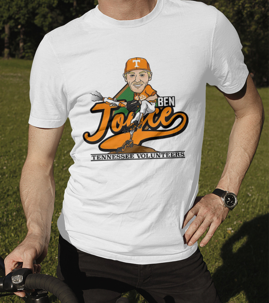 Ben Joyce Tennessee Volunteers Pitcher Caricature Orange Jersey T-Shirt