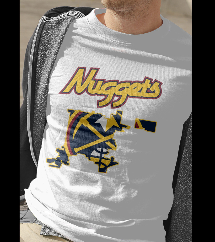 Nuggets Denver Map Basketball Team T-Shirt