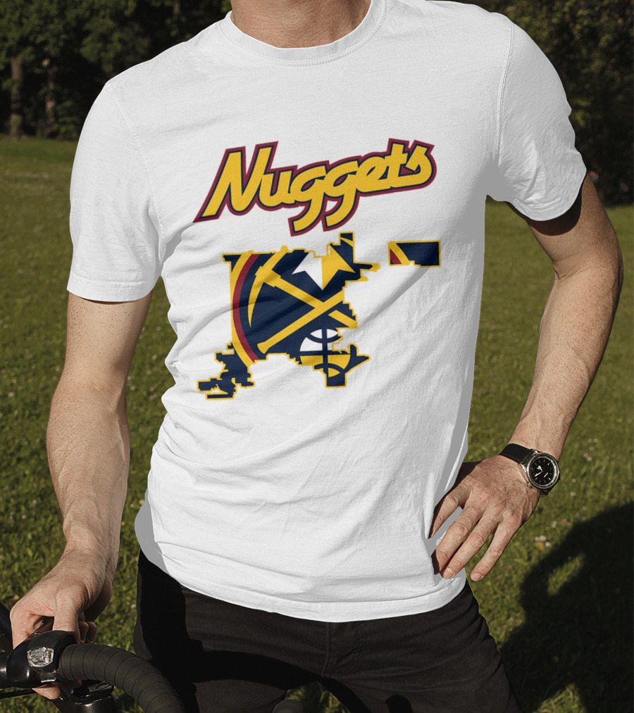 Nuggets Denver Map Basketball Team T-Shirt
