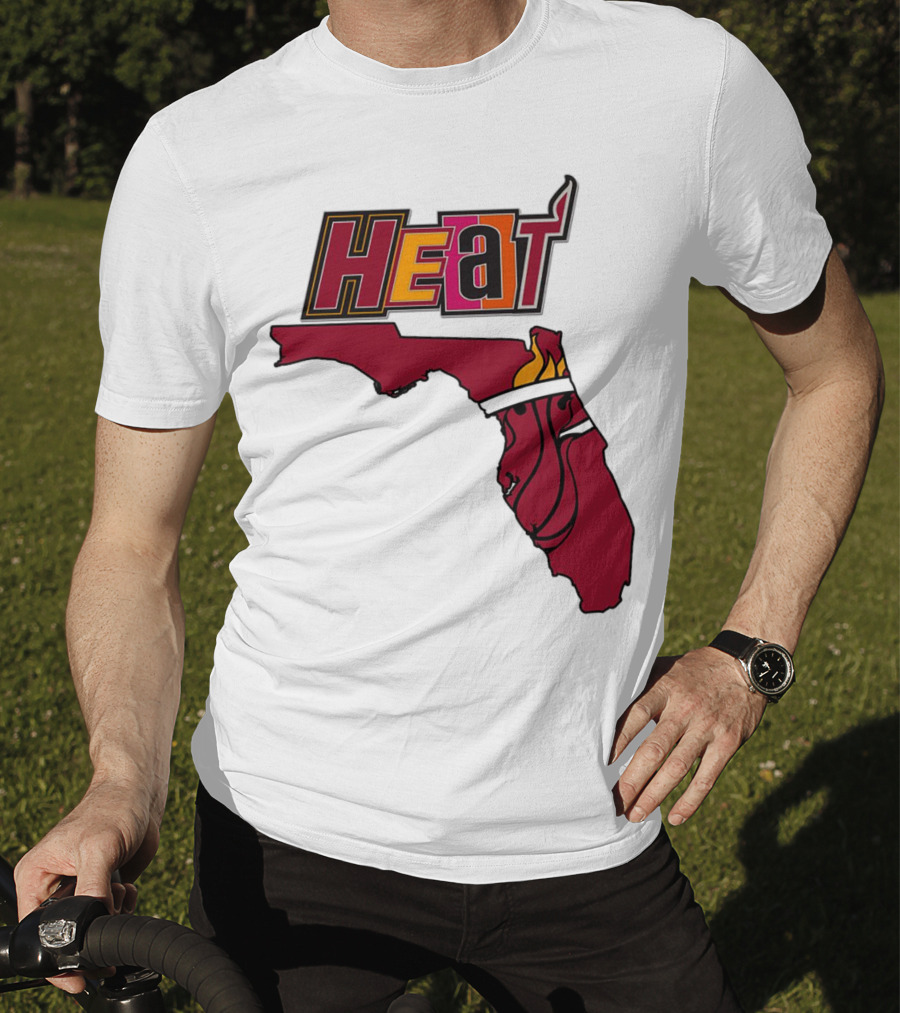 Heat Map Florida Basketball Emblem T-Shirt