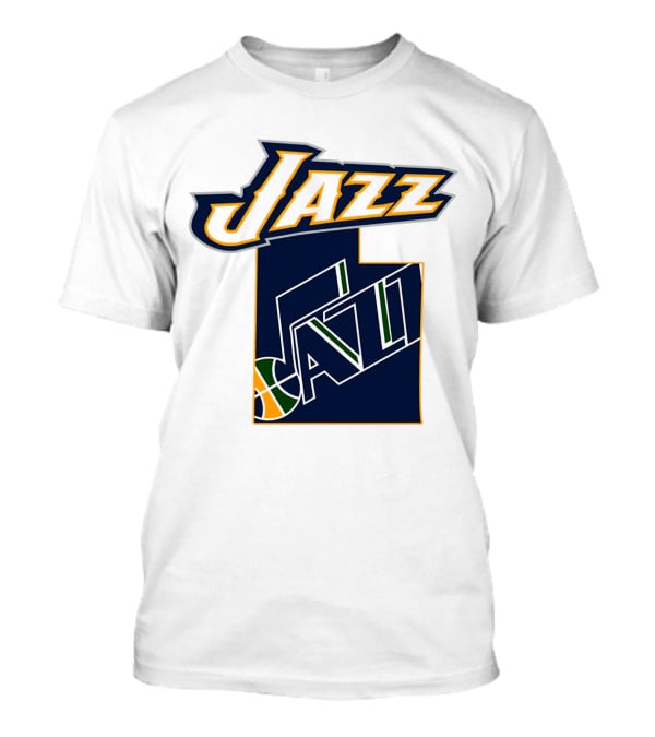 Jazz Utah Map T-Shirt