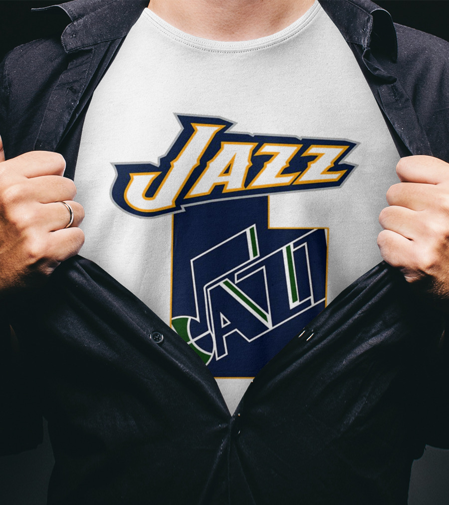 Jazz Utah Map T-Shirt