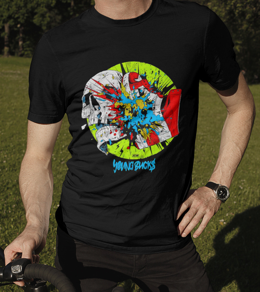 AEW Young Bucks Comic Explosion T-Shirt