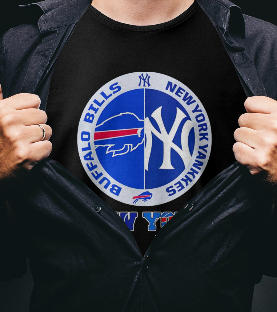 New York Buffalo Bills New York Yankees NYY NY Buffalo T-Shirt