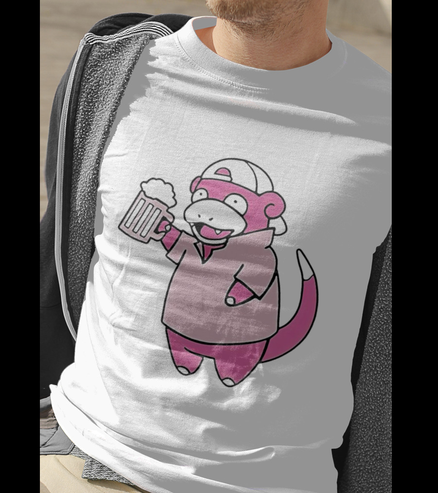 Slowpoke Pokemon Slowbro Frat Beer Cap T-Shirt
