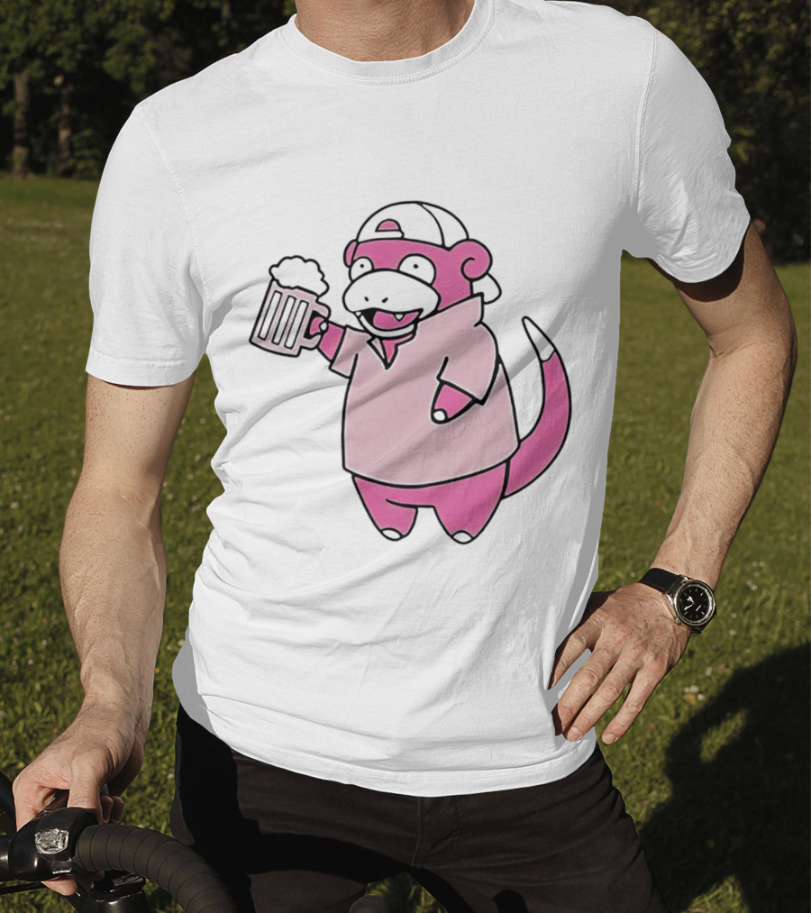 Slowpoke Pokemon Slowbro Frat Beer Cap T-Shirt