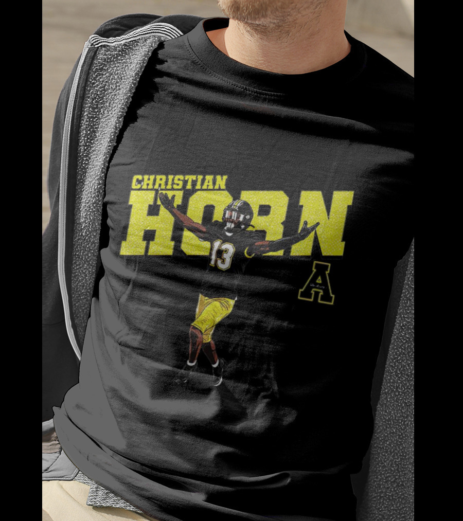 Christian Horn App State NCAA Football Player Number 13 T-Shirt