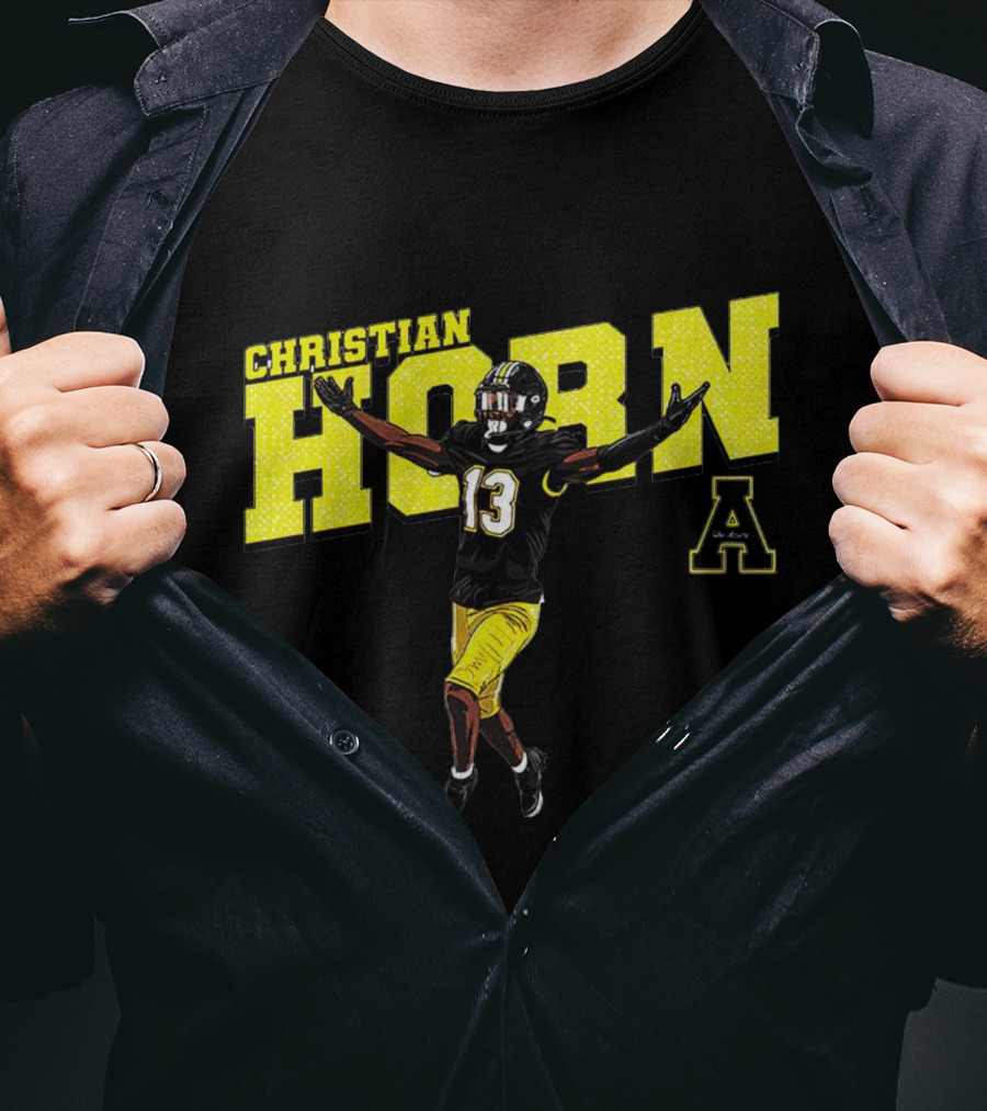 Christian Horn App State NCAA Football Player Number 13 T-Shirt