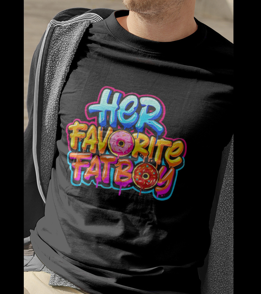 Her Favorite Fat Boy Donut Graffiti T-Shirt