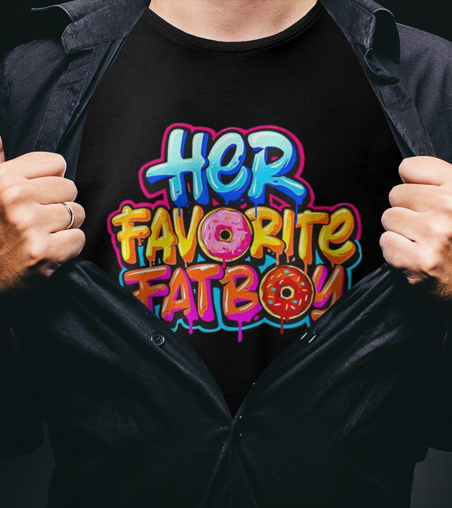 Her Favorite Fat Boy Donut Graffiti T-Shirt