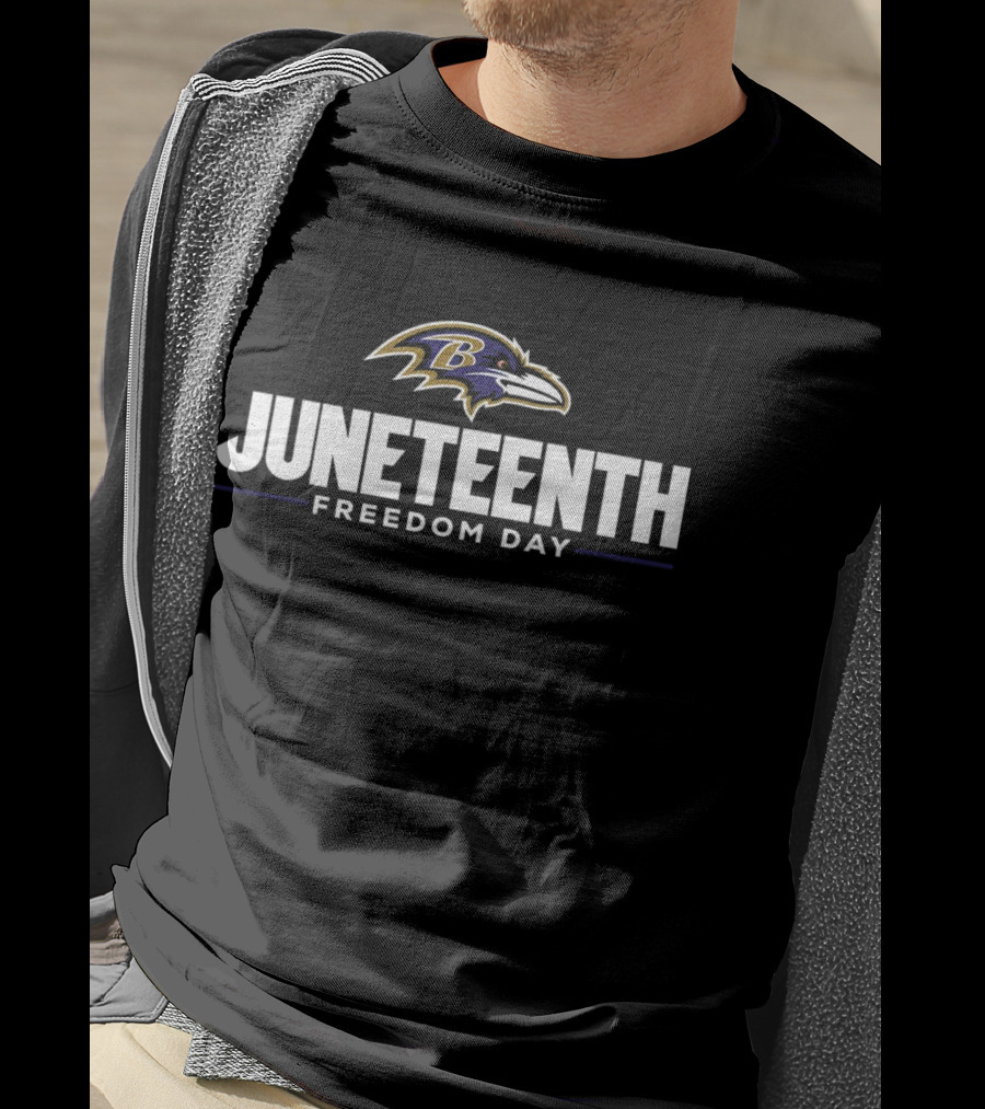 Juneteenth Freedom Day Baltimore Ravens T-Shirt