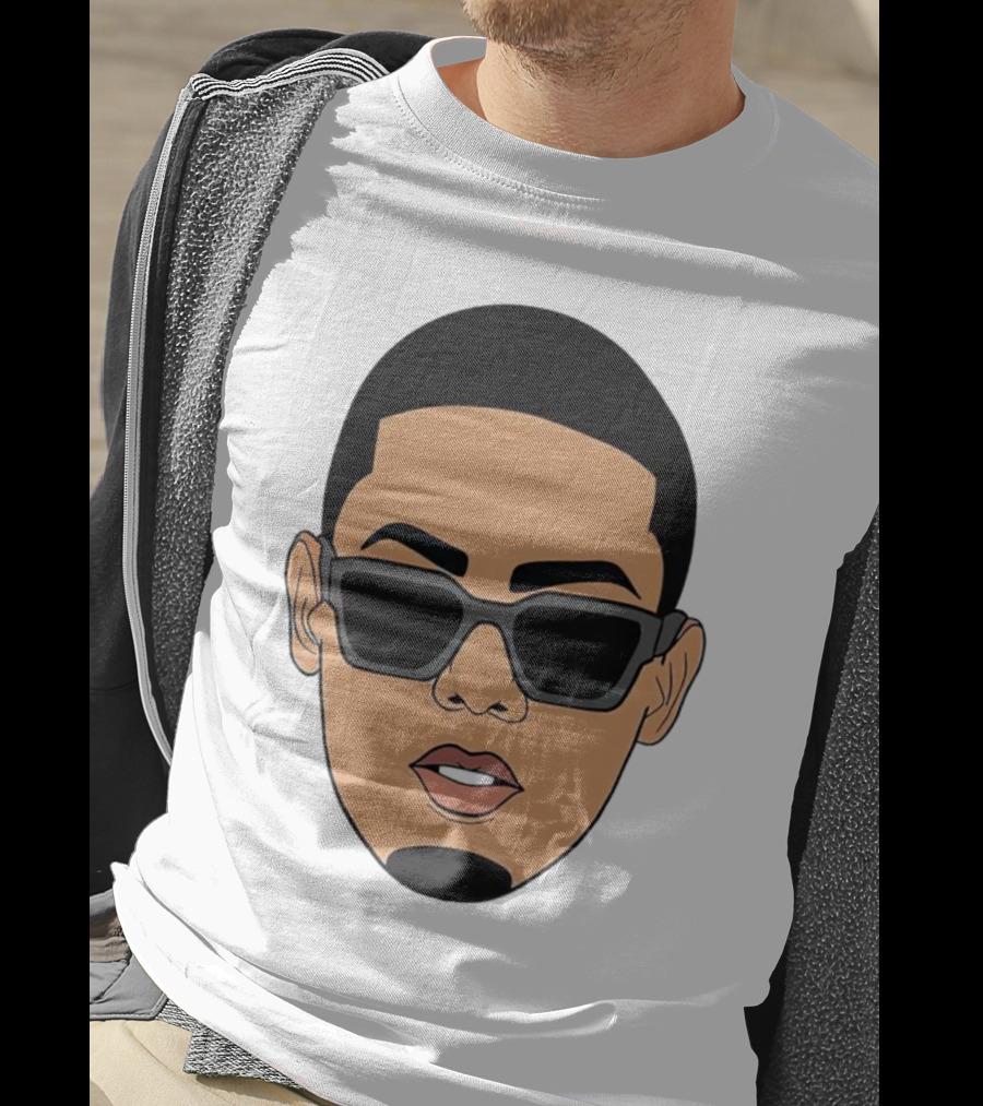 Myke Towers Sunglasses Facial T-Shirt