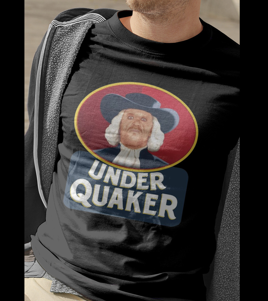 Quaker Oats Logo Parody Under Quaker T-Shirt