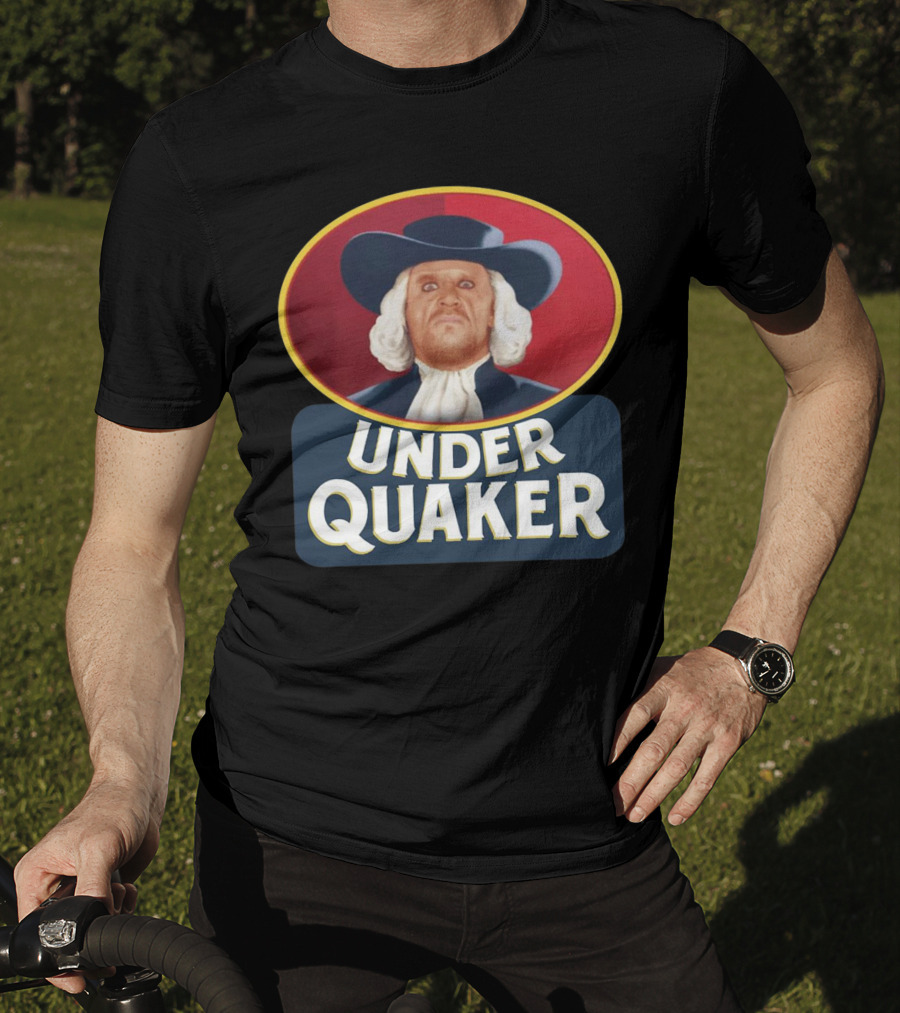 Quaker Oats Logo Parody Under Quaker T-Shirt