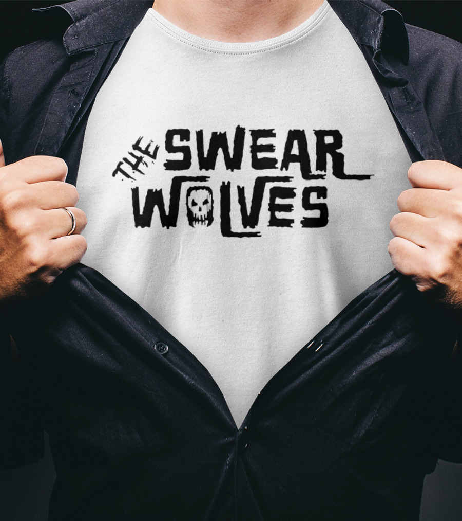The Swear Wolves Skull Lettering T-Shirt