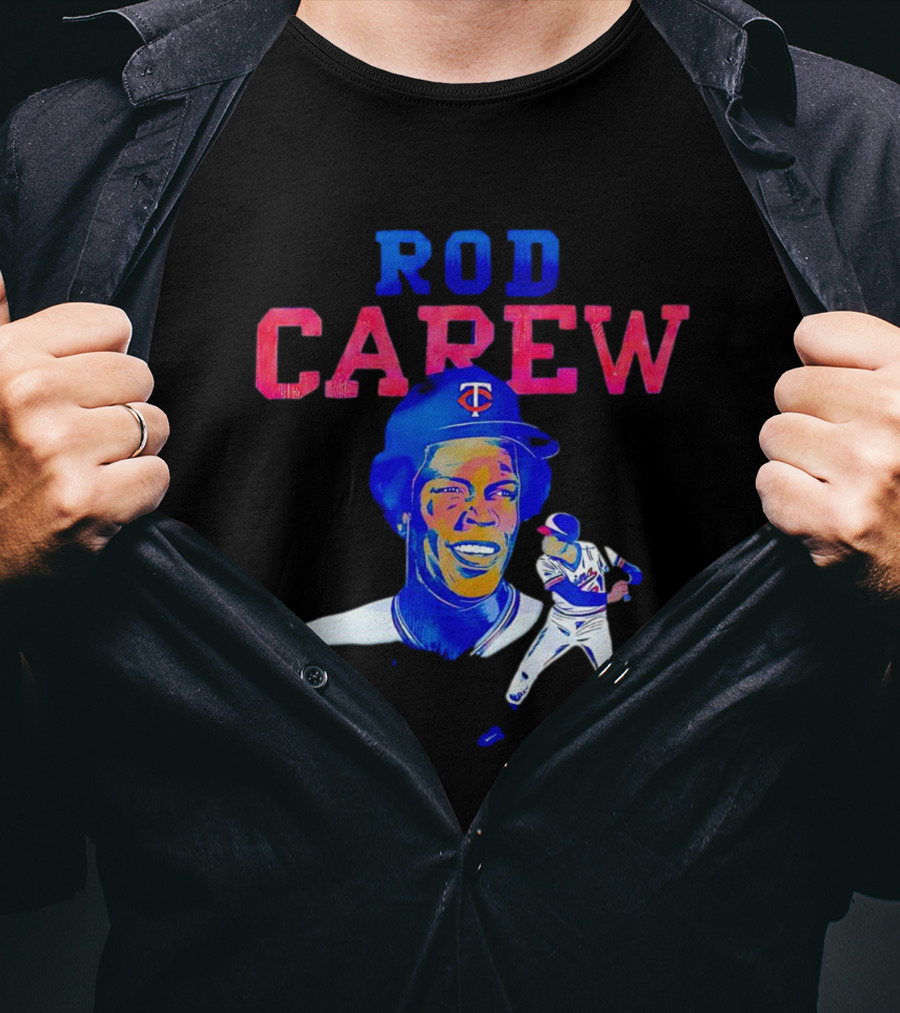 Rod Carew Twins Baseball Player T-Shirt