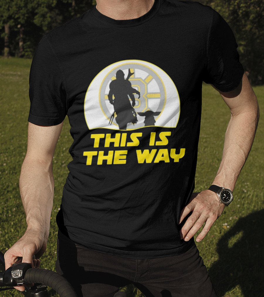 Boston Bruins This Is The Way Mandalorian Crossover T-Shirt