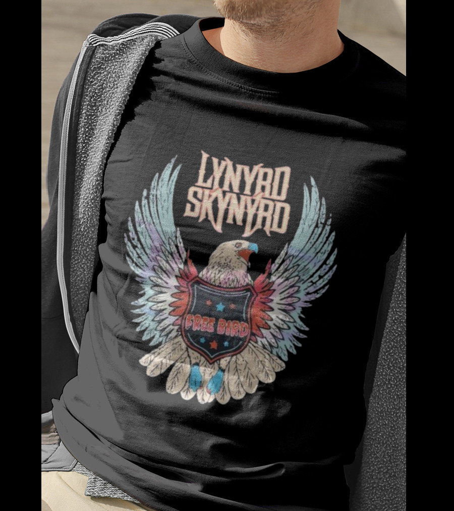 Lynyrd Skynyrd Free Bird Classic Rock Eagle Wings Vintage T-Shirt