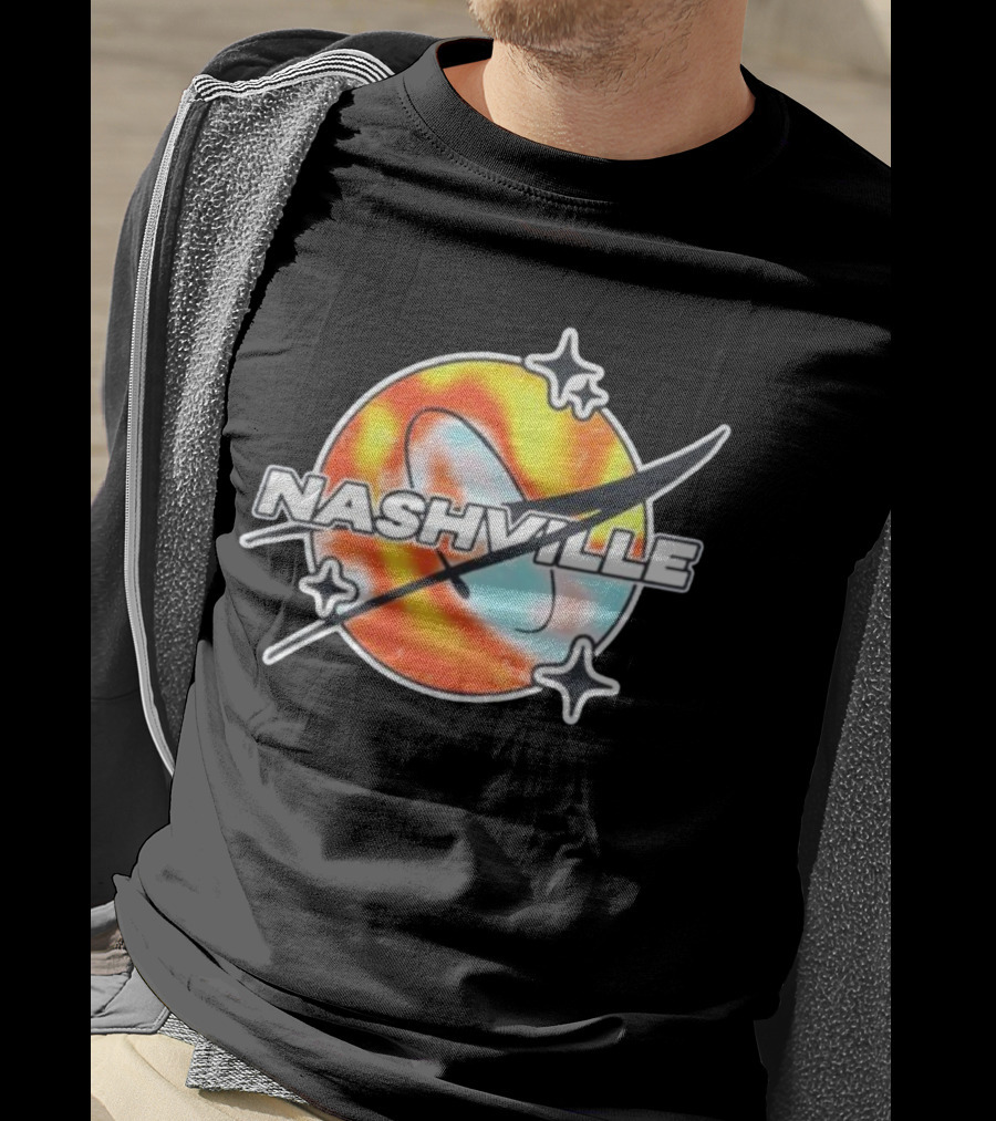 Nashville Melty Space Planet T-Shirt