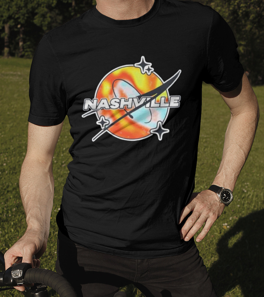 Nashville Melty Space Planet T-Shirt