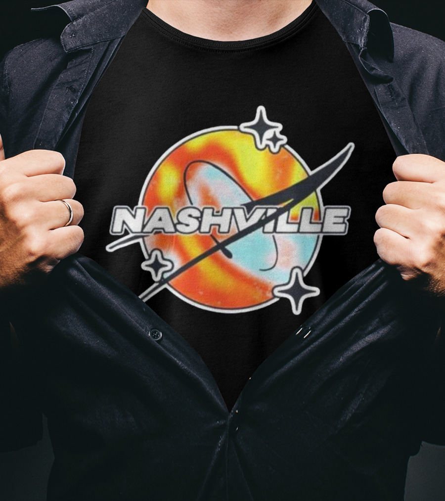Nashville Melty Space Planet T-Shirt
