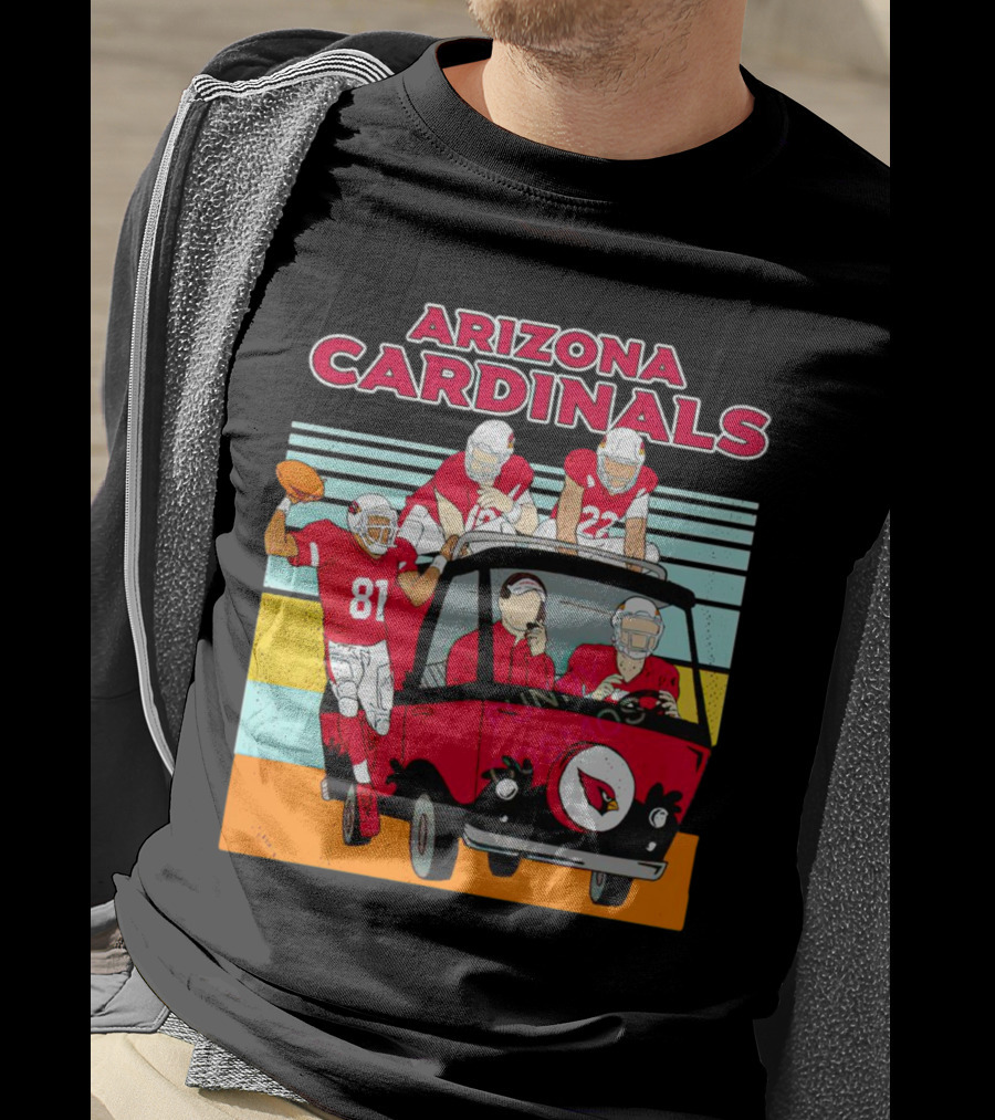 Arizona Cardinals Vintage Football Friends T-Shirt