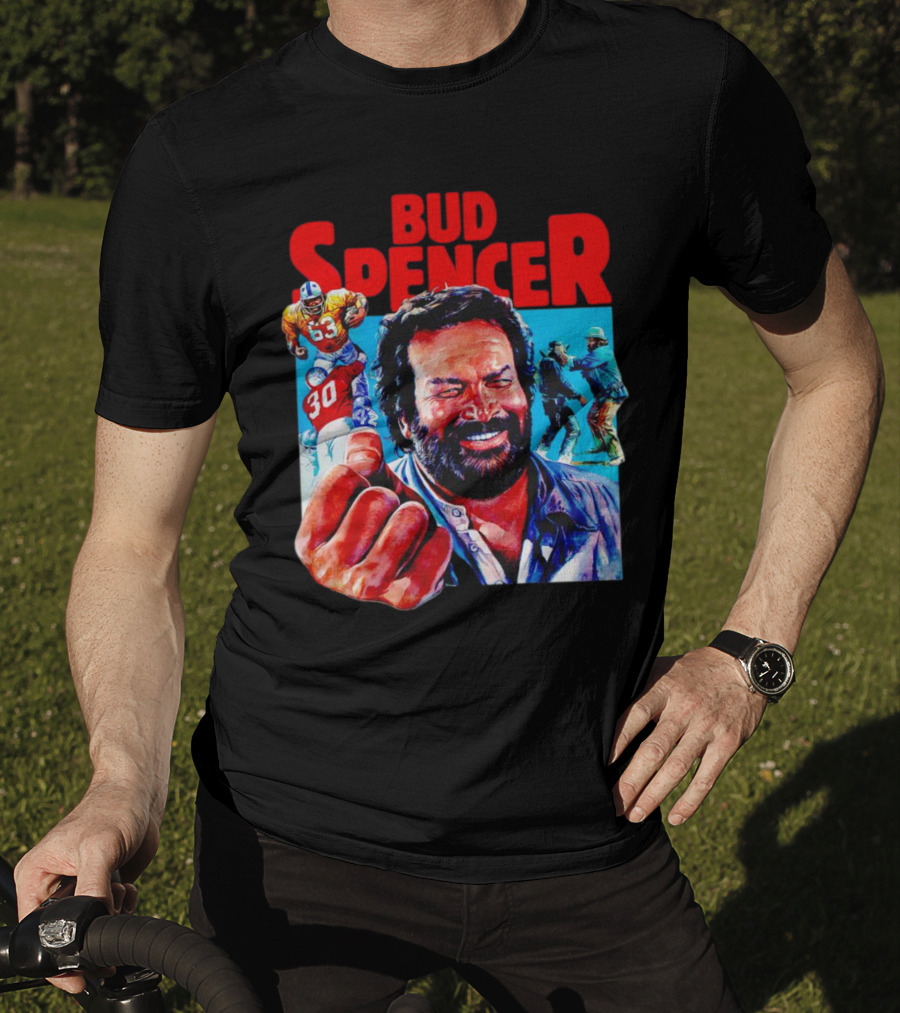 Bud Spencer Football And Laughing Scene In Action T-Shirt